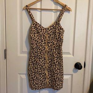 Cheetah Zip Up Mini Dress from H&M